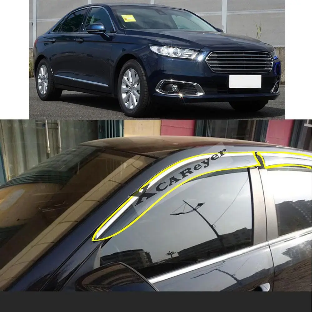 For Ford Taurus 2016 2017 2018 2019 2020 2021 Car Body Styling Sticker Plastic Window Glass Wind Visor Rain/Sun Guard Vent Parts