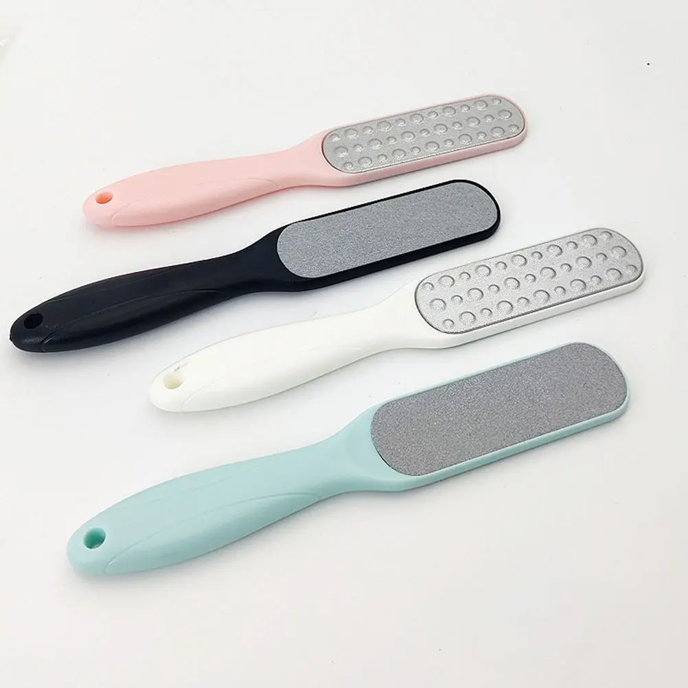 

Набор из 4 пилок для педикюра, двусторонний скрабер для удаления мозолей и огрубевшей кожи на пятках, инструмент для отшелушивания сухой кожи