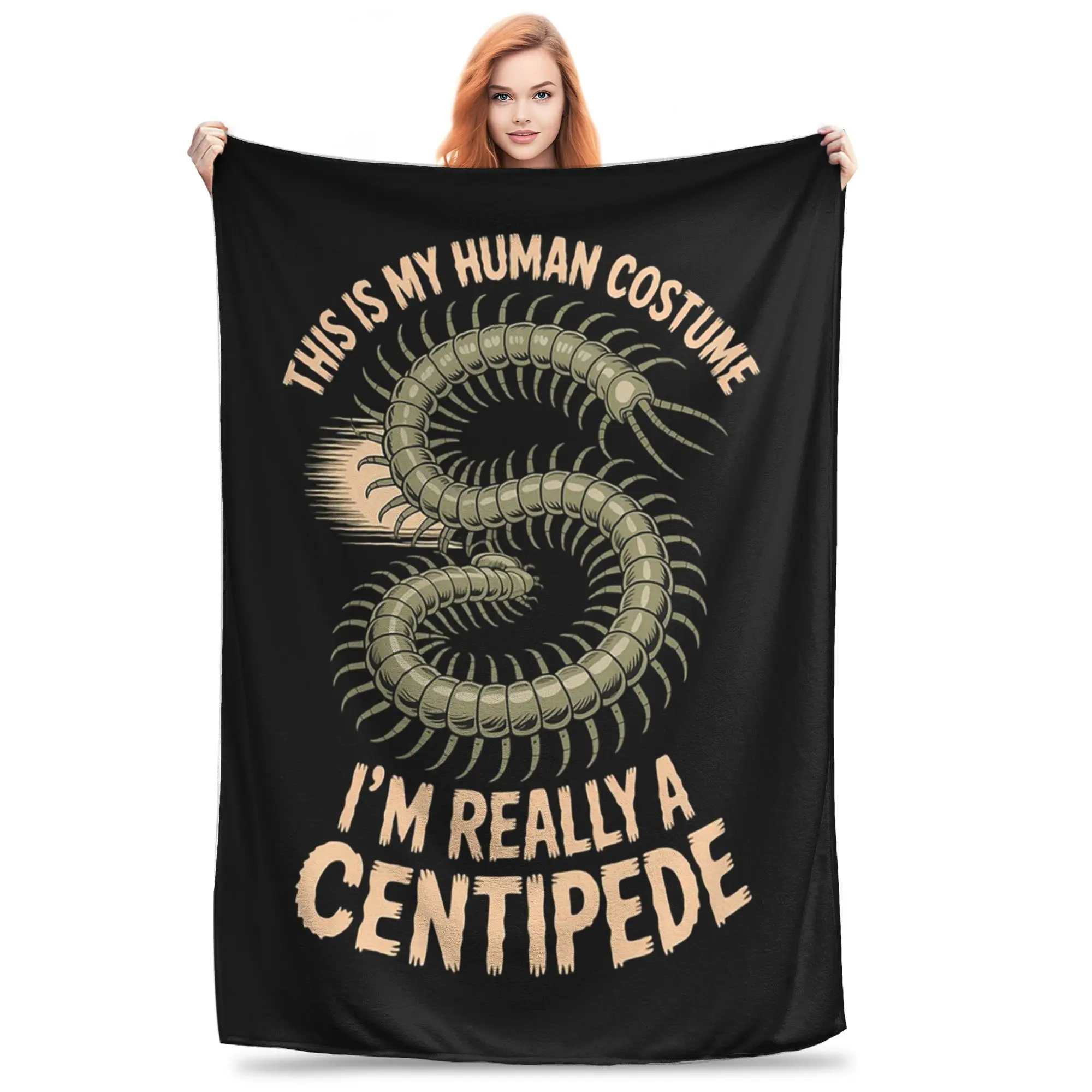 

Хэллоуин «Это мой человеческий костюм, я действительно многоножки, одеяла, многофункциональное фланелевое одеяло для дома, спальни, офиса