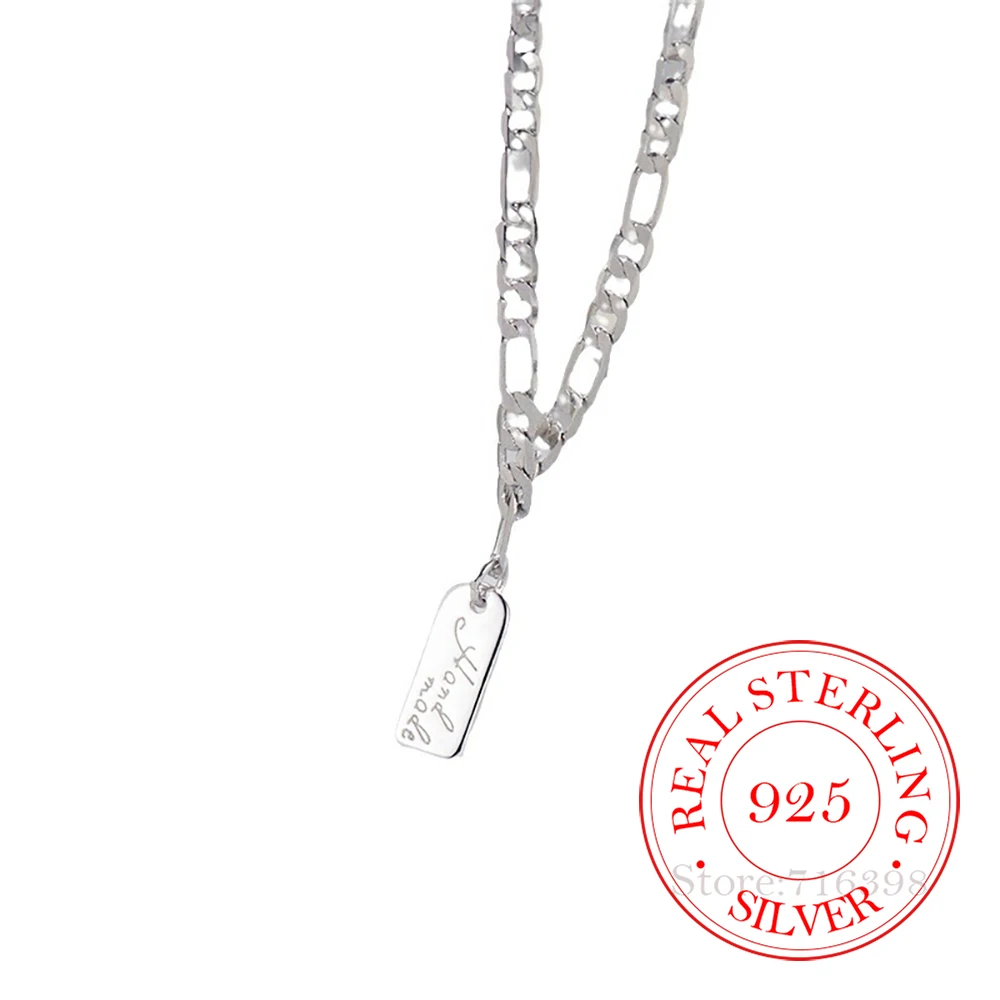 Korean 925 Sterling Silver Double Layer Clavicle Chain Necklace for Women Female Retro Luxury Jewelry Wedding Party Gift