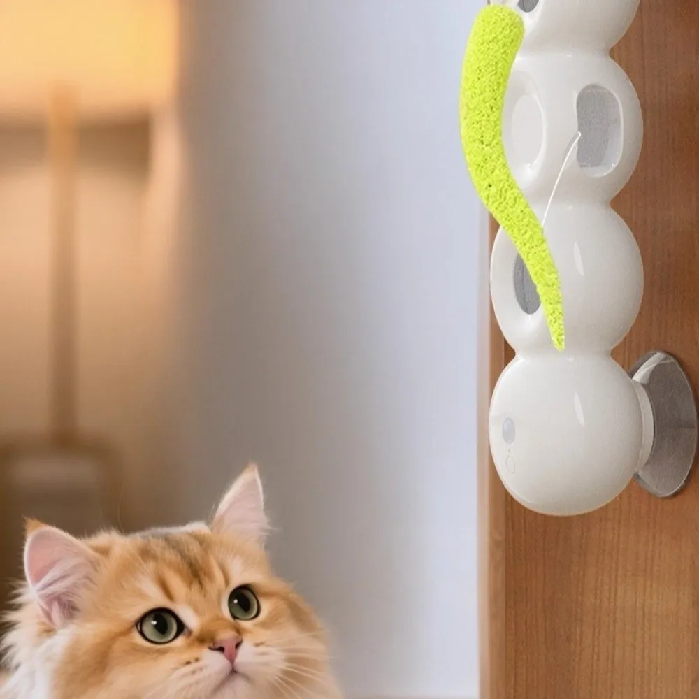 

USB Rechargeable Intelligent Sensor Cat Scratch Resistant with Tail Interactive Cat Suction Cup Teasing Cat Indoor Cats