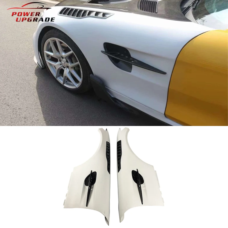 

High Quality Carbon Fiber Front Side Fenders For Mercedes Benz AMG GT GTC GTS Perforated Fender Pro Style Car Body Kit