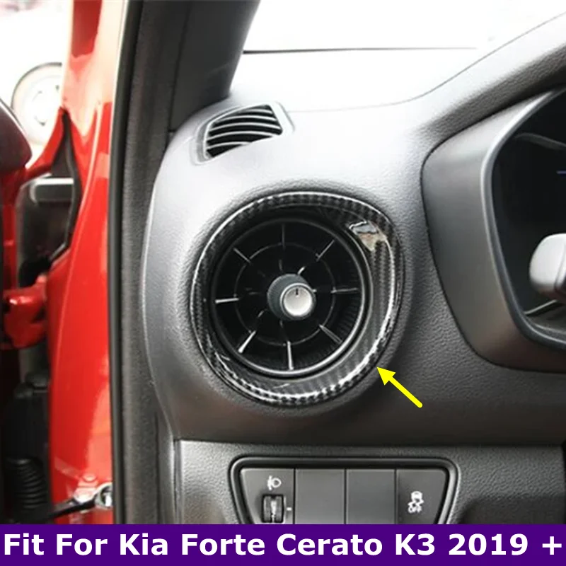 

For Kia Forte Cerato 2019 - 2024 K3 2019 - 2022 Interior Side Front Air Condition Vent Outlet Cover Trim Sticker Car Accessories