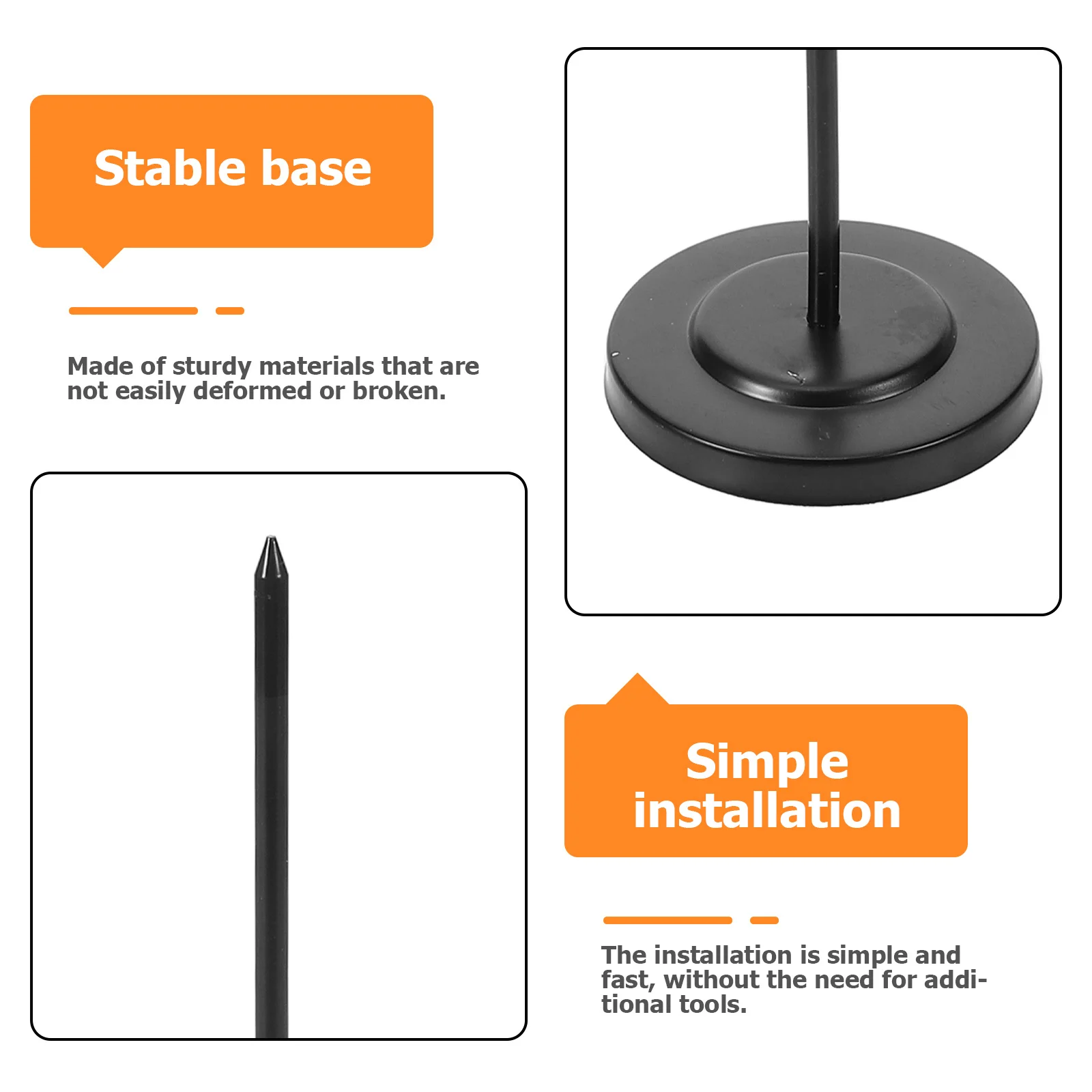 

Straight Bill Holder for Receipts Checks Tickets Memos Desktop Storage Spike Organizer Metal Rod File Stand Office Restaurant