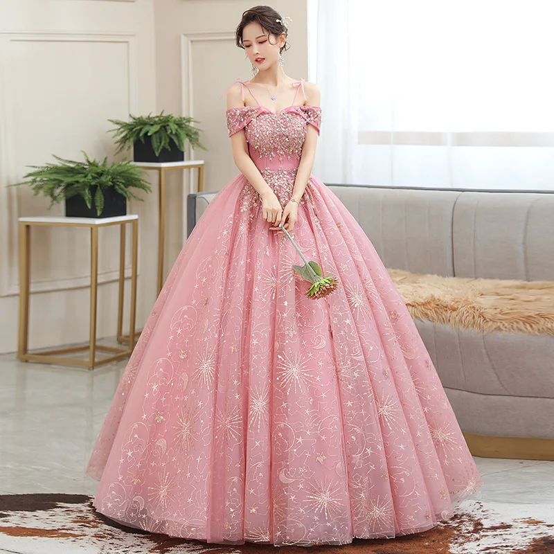 LIYYLHQ-Robes de Quinceanera mexicaines élégantes, robe de Rhperlée brillante, robes de Rhroses personnalisées, grande taille