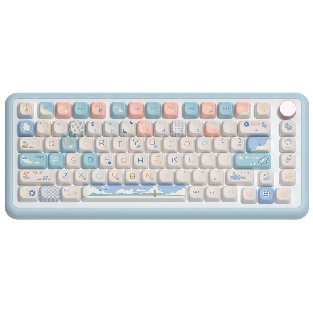 

Набор колпачков для ключей 138, материал ПБТ, сублимационная печать, OEM-профиль, сквозной блеск для переключателя Cherry MX Gateron RGB