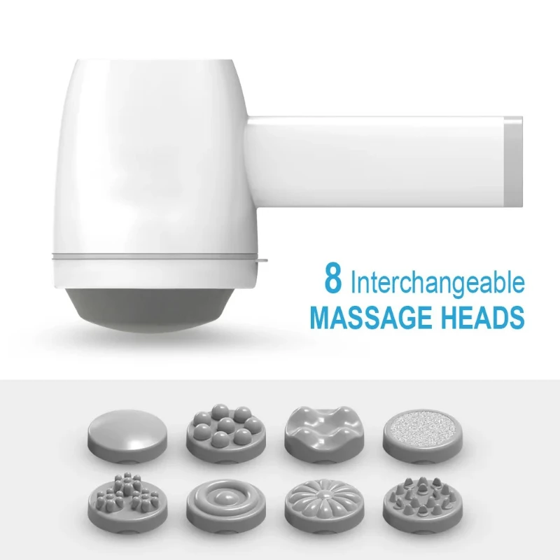 جهاز تدليك اهتزاز متعدد الوظائف محمول باليد وقابل لإعادة الشحن وتدليك قوي للكتف والظهر والرقبة والجسم بالكامل #2