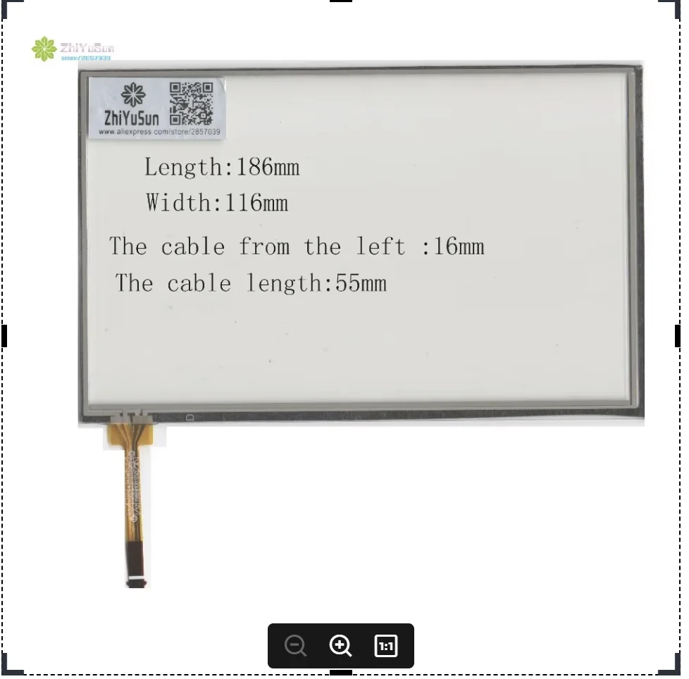 

ZhiYuSun KDT-5704 186mm*116mm 7inch NEW touch screen panel 186*116 TOUCH glass sensor for DVD car