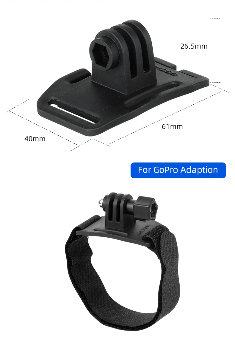 Adapter für CateEyp VOLT AMMP Fahrrad-Scheinwerferhalterung, passend für GoPro-Kamera-Adaption, Gabelschaft, Helm, Installationshalter, Clip – Detail 12