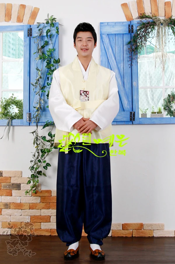 Men's Hanbok Korea Imported Hanbok Fabric Groom Wedding Hanbok Men's Hanbok New Hanbok