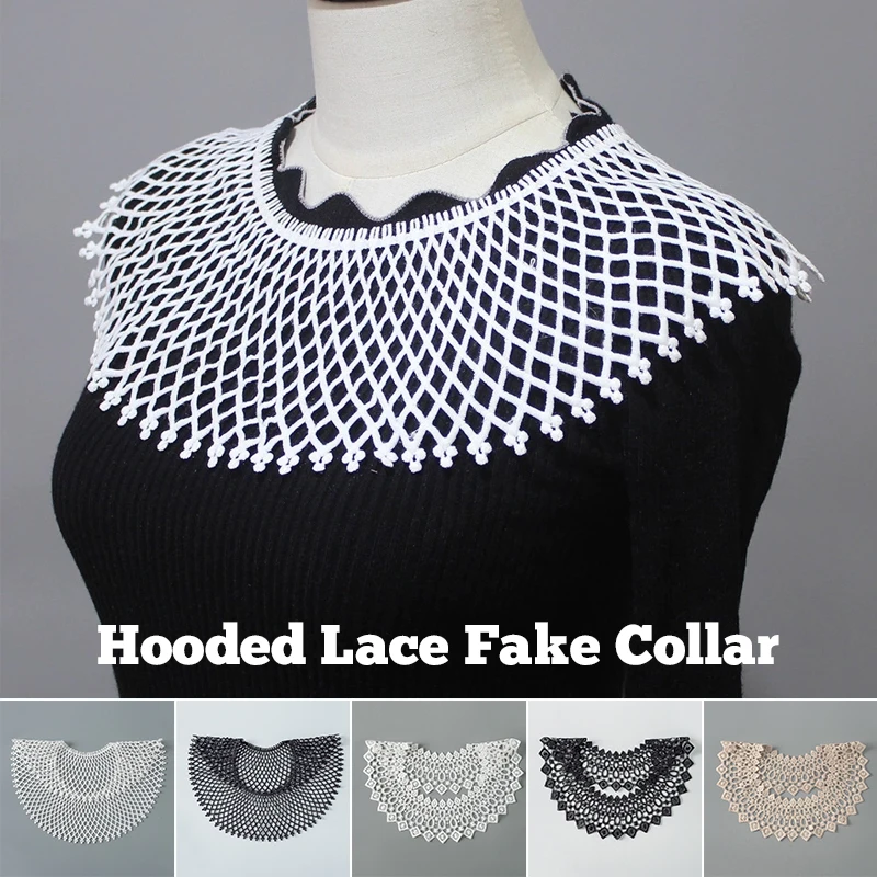 

Embroidery Lace Fabric DIY Sewing Bridal Applique Trim Neckline Collar Craft Guipure Wedding Dress Sweater Decor Lace Collar