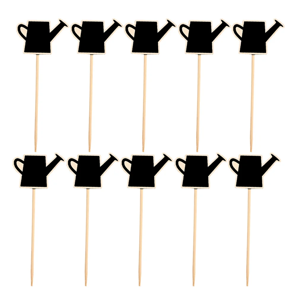 

10Pcs Mini Chalkboard Watering Can Signs Black Chalk Food Labels Party Buffet Garden Markers Small Chalkboard Garden Labels