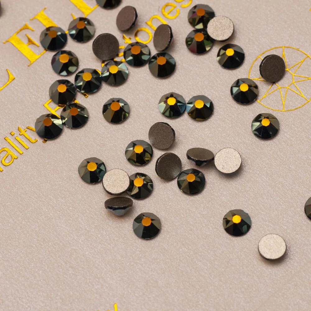 Pubrilex 2088NOHF 8 Große 8 Kleine Effekt AB Farbe Strass Kristallnägel Flache Rückseite Strasssteine für Nagelkunst und Kleidungsdekorationen – Detail 10