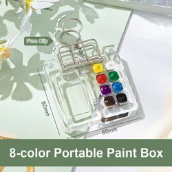 Mini painting color box transparent high -definition color panel is suitable for watercolor painting oilpaintingoutdoor portable