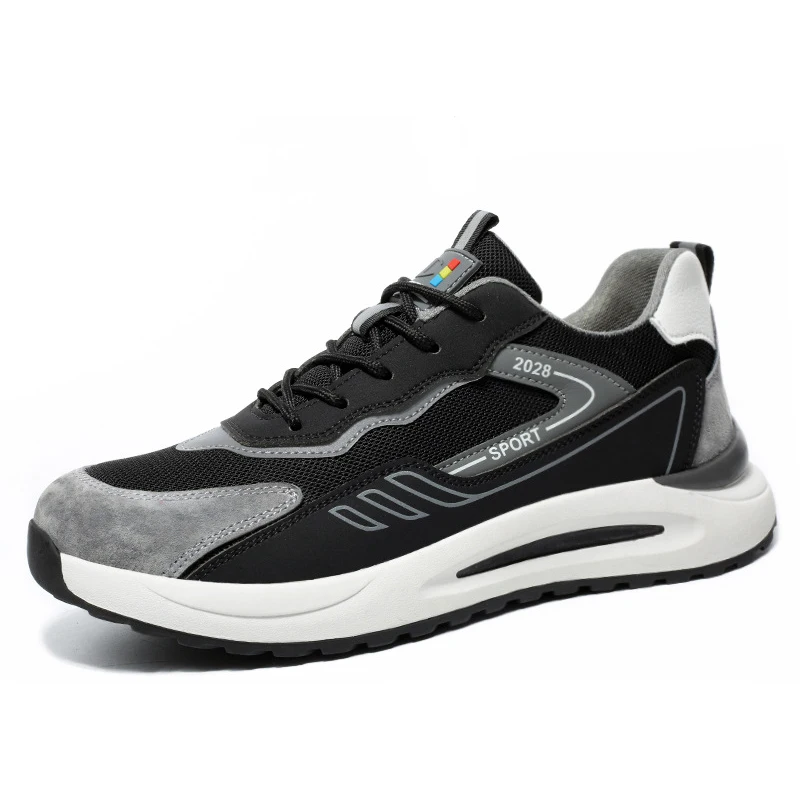 

Мужские модные стальные носки, рабочая защитная обувь, летние дышащие рабочие кроссовки, защитные ботинки, защитная обувь