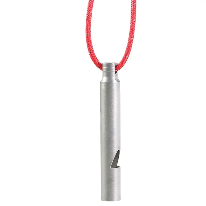 Outdoor Camping Survival Whistle Pure Titanium Rescuing High Decibel Metal Camping Hunting Equipment