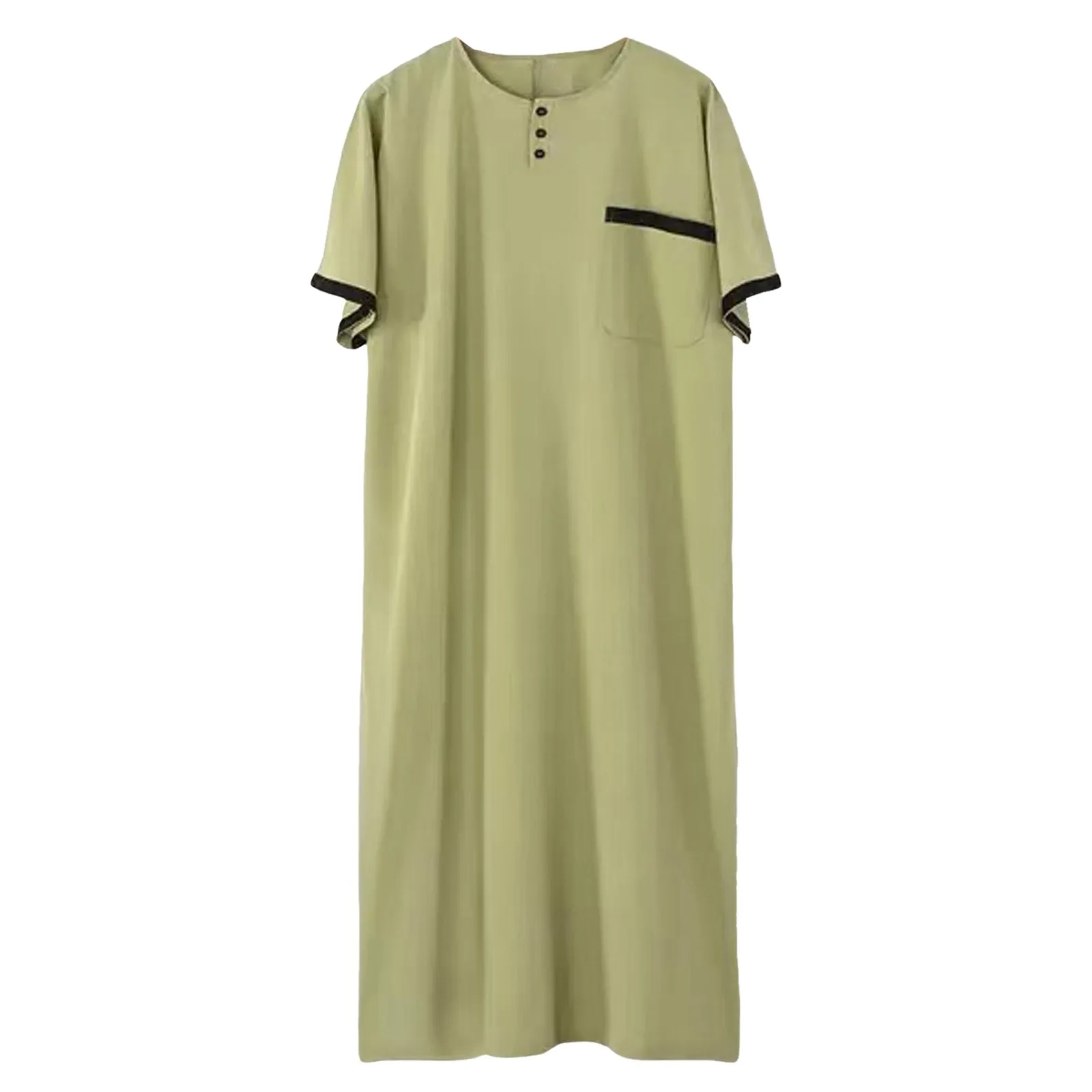 Vestido largo musulmán tradicional para hombres, Abaya, Arabia Saudita, Eid, oración, Jubba, Thobe, blusa árabe, caftán, ropa islámica