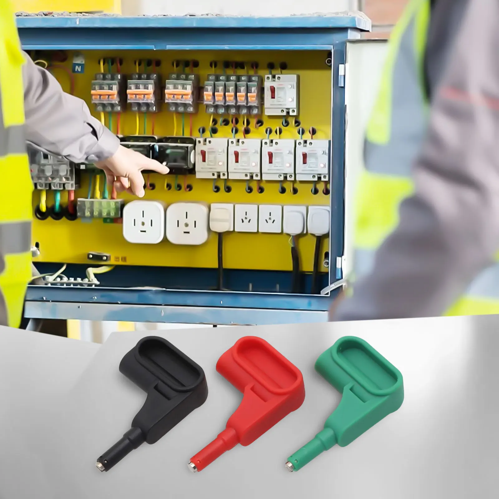 For Electrical Testing Red Black Green Magnetic Test Probe Different Applications Portable Design Standard 4mm Tips