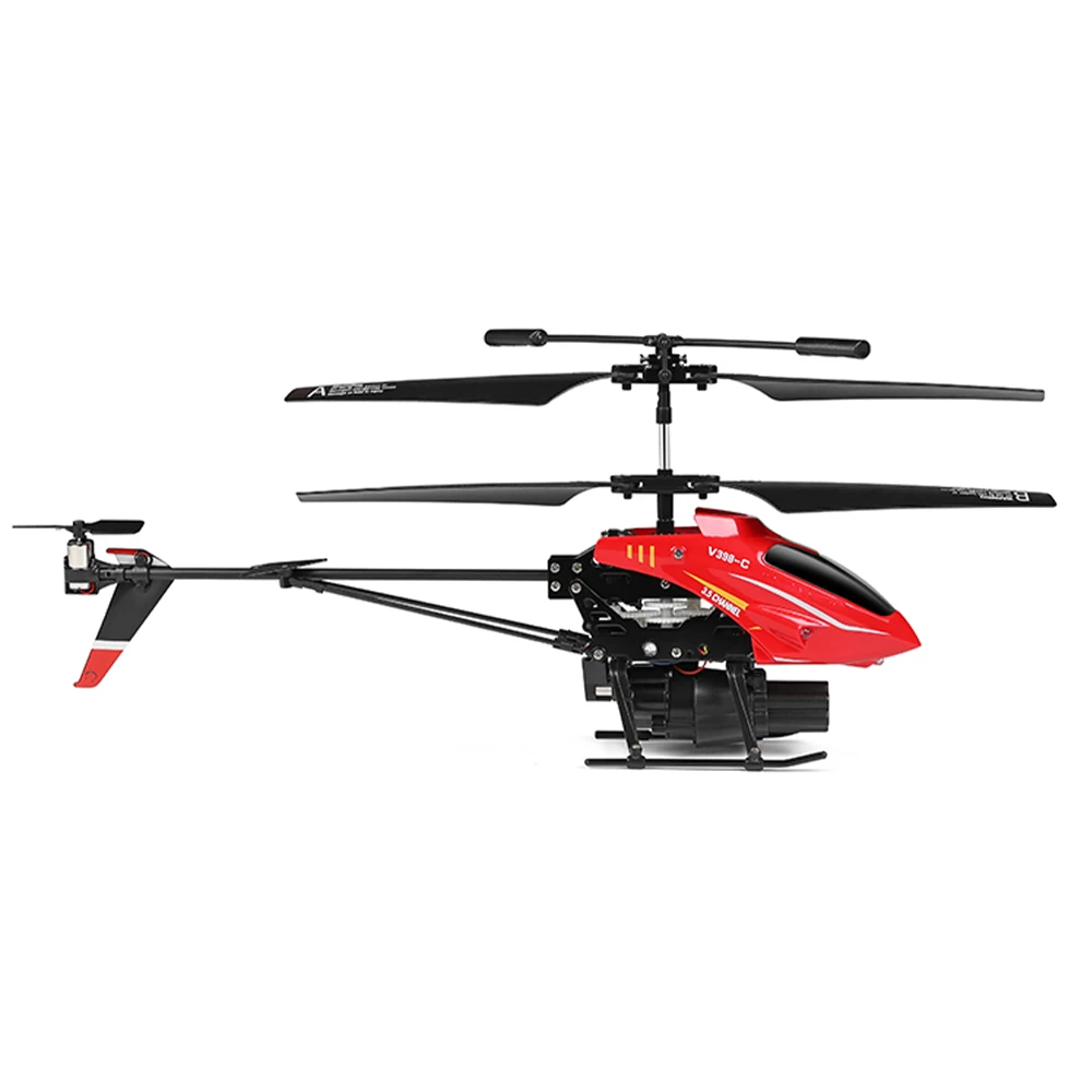Wltoys RC helicóptero V398-C avión lanzamiento helicóptero 2,4 GHZ 6 ejes giroscopio presión altitud 3 uds Motor aviones de Control remoto