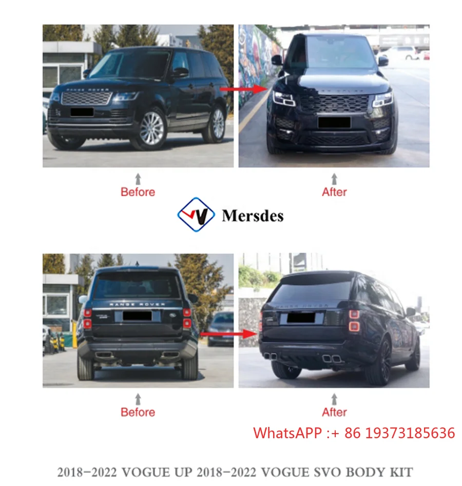 Good Price 2018-2022 Upgrade to SVO Style Bodykit With Front Rear Bumper Completely Bodykit for Range Rover Vogue