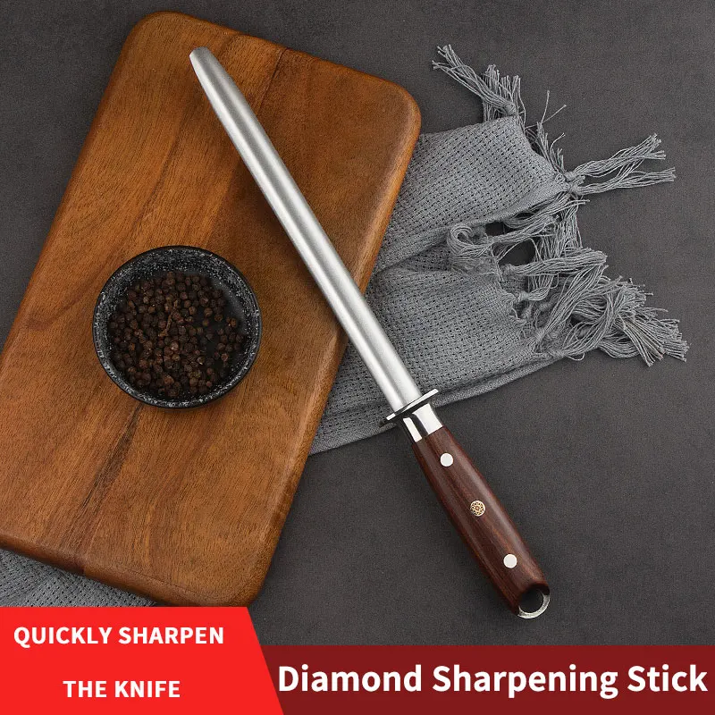 butcher professional Sharpening rod sharpening stick home kitchen sharpener fine-grained sharpening stone retaining stick musat