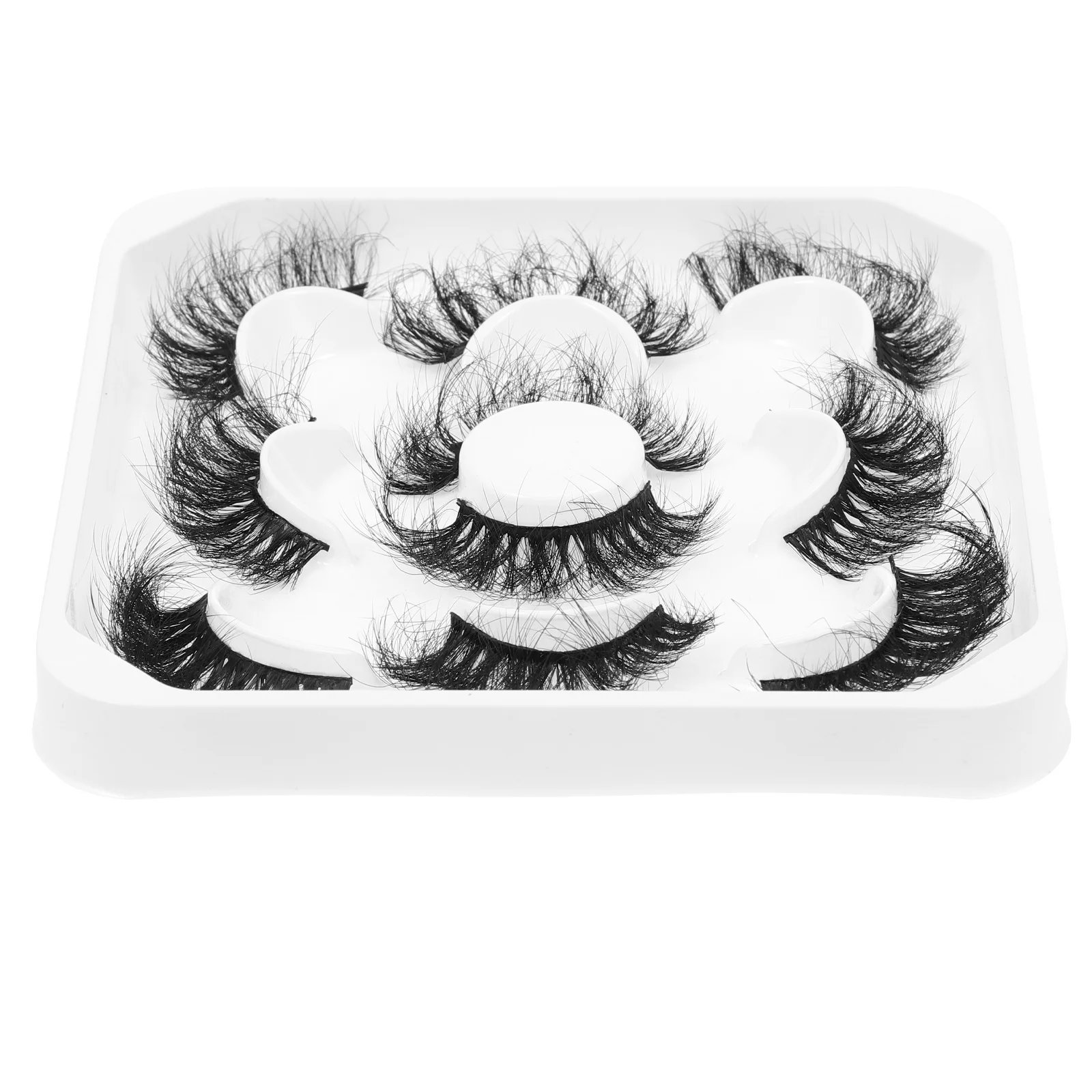 

5Pairs Fine Workmanship False Lash Extensions Deep Attractive Eyes Gift for Women Girls Fake Eyelashes False Lash Extensions