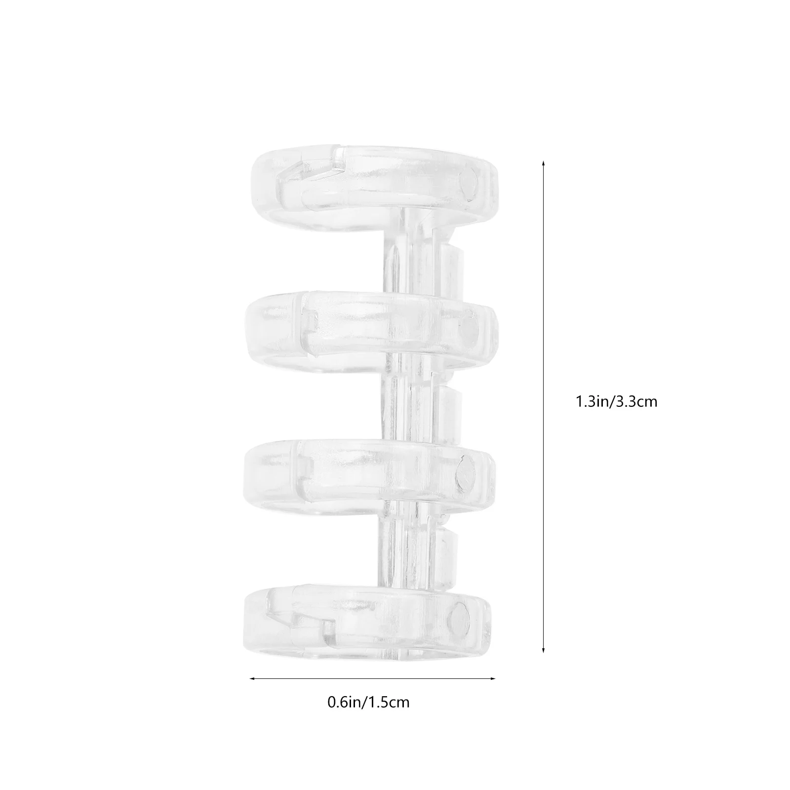 10Pcs File Binder Snap Premium Plastic Four-Hole Loose Leaf Binder Clips for Document Organization Stationery Set