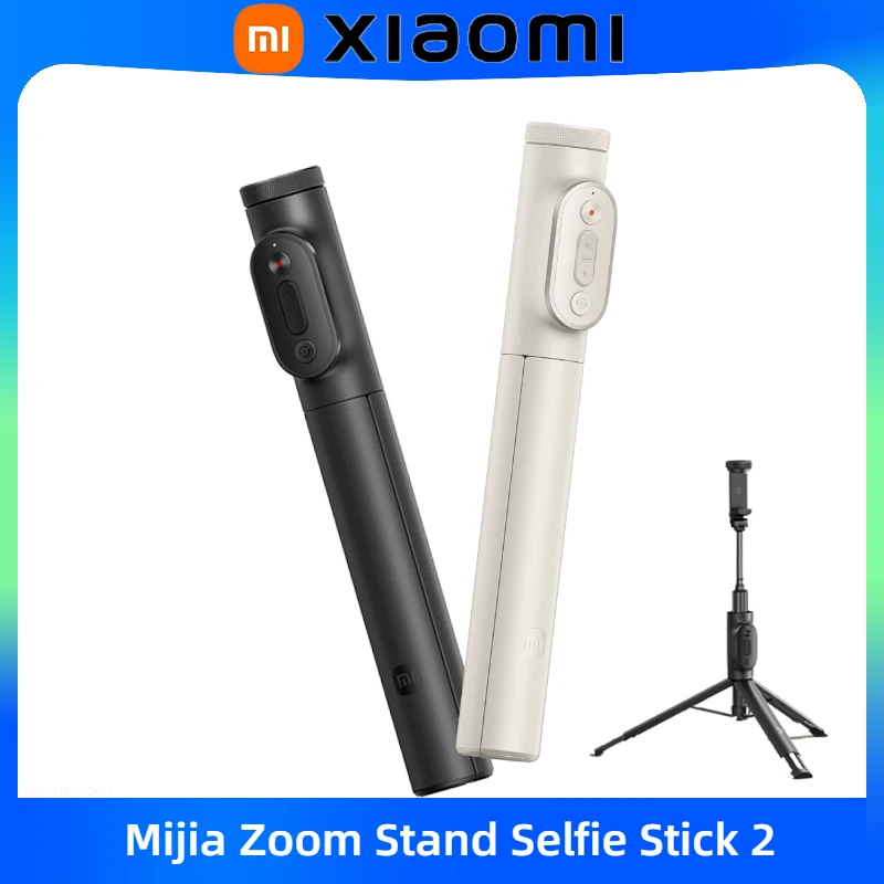 新しい-xiaomi-ズームスタンド-セルフィースティック-2-三脚セルフィースティック-bluetooth-対応リモート折りたたみ式拡張可能な一脚-360-°-回転可能