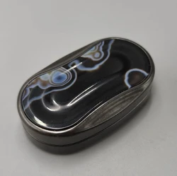 Used EDC Exploring Zirconium+Black Agate fidget slider Decompression toys