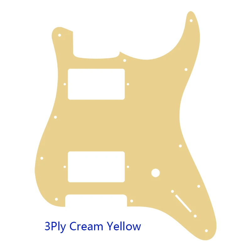 Fei Man Custom Guitar Parts - For US Fender Jim Root Strat HH Guitar Pickguard,Cratch Plate，Multicolor Choice