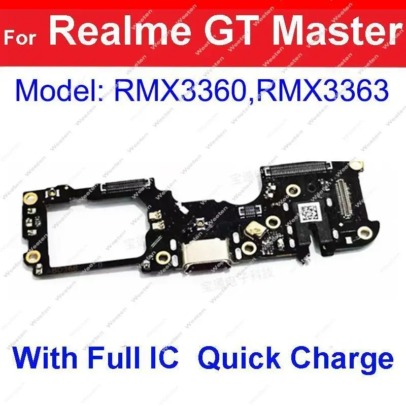 Usb Charging Dock Board For Realme GT GT Neo 2 2T GT Master 5G USB Charger Board Felx Cable Connector Parts