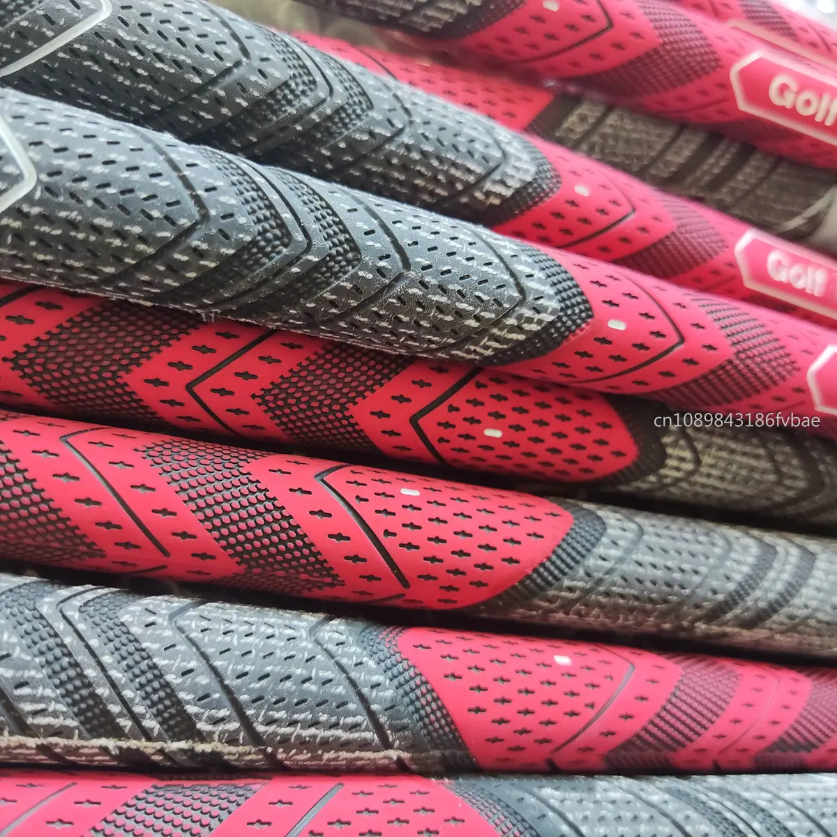 Red MCC PLUS 4 Golf Grip Rubber Golf Grips Cotton Yarn Golf Club Grips Iron and Wood Standard/Midsize Grip Universal