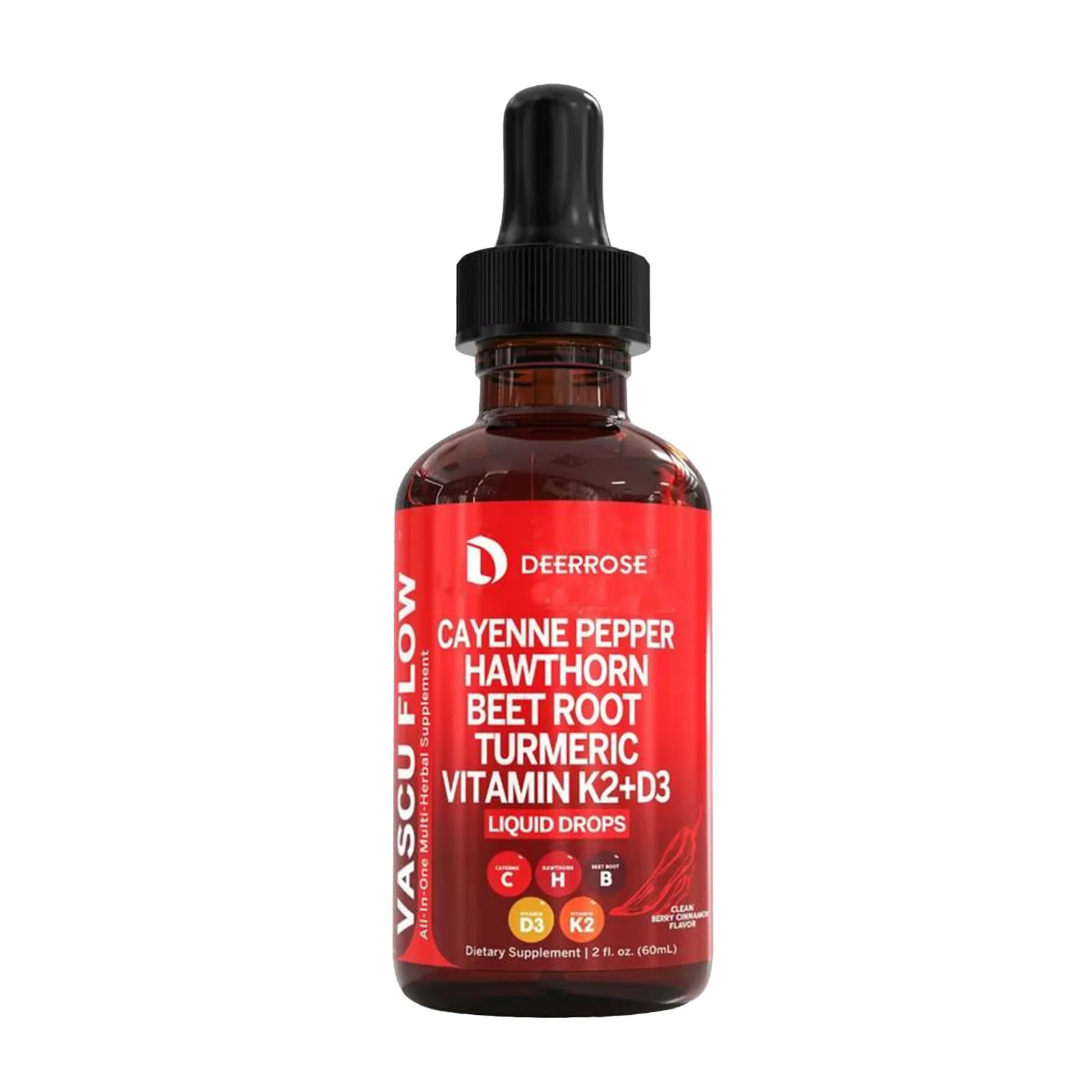 

Chili Liquid Drops - Cayenne Pepper, Hawthorn, Beetroot - Improve Digestion and Absorption, Enhance Immunity