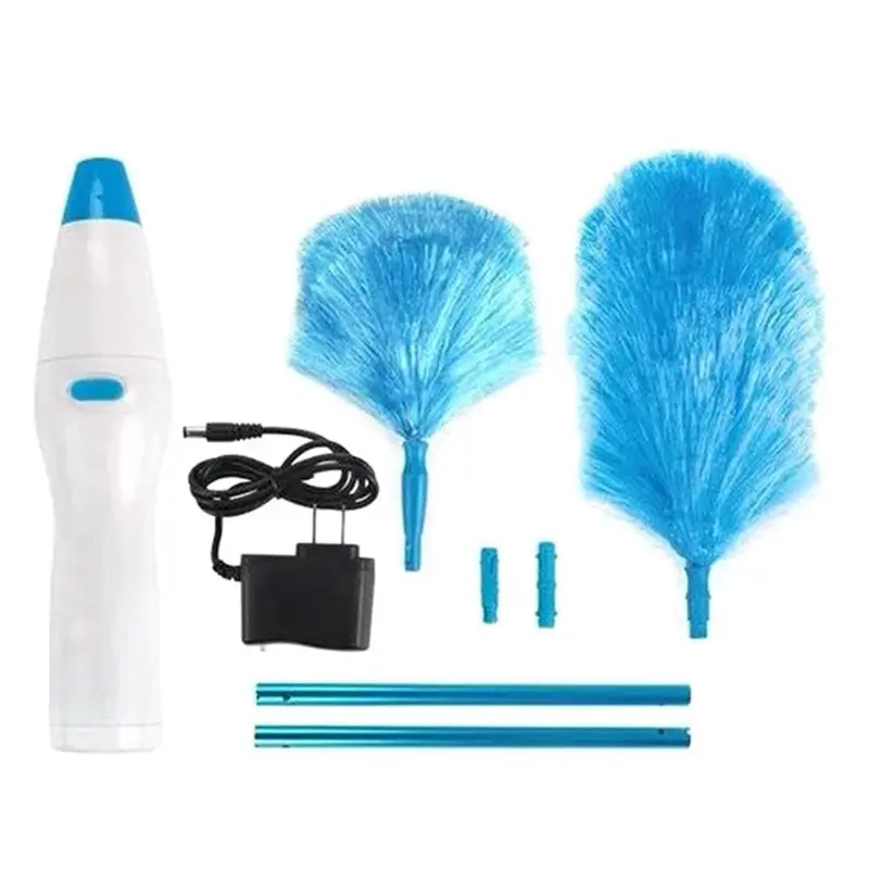 【OFF SHELF】Electric Dust Remover 360 Degree Rotation Rechargeable Cleaning Brush Large Handle Chicken Duster Home Use Tools