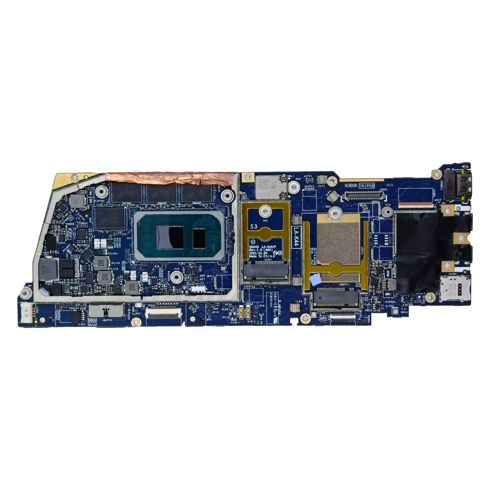 

0XHX55 для ноутбука Dell Latitude 9520, материнская плата SRK03 i5-1145G7, 16 ГБ ОЗУ, материнская плата GDA55 LA-K441P