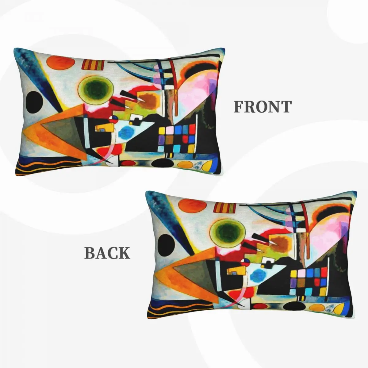 Kandinsky - Swinging Rectangle Pillowcase Cushion Cover Decor Bedroom Bed Home Comfort Throw Pillow