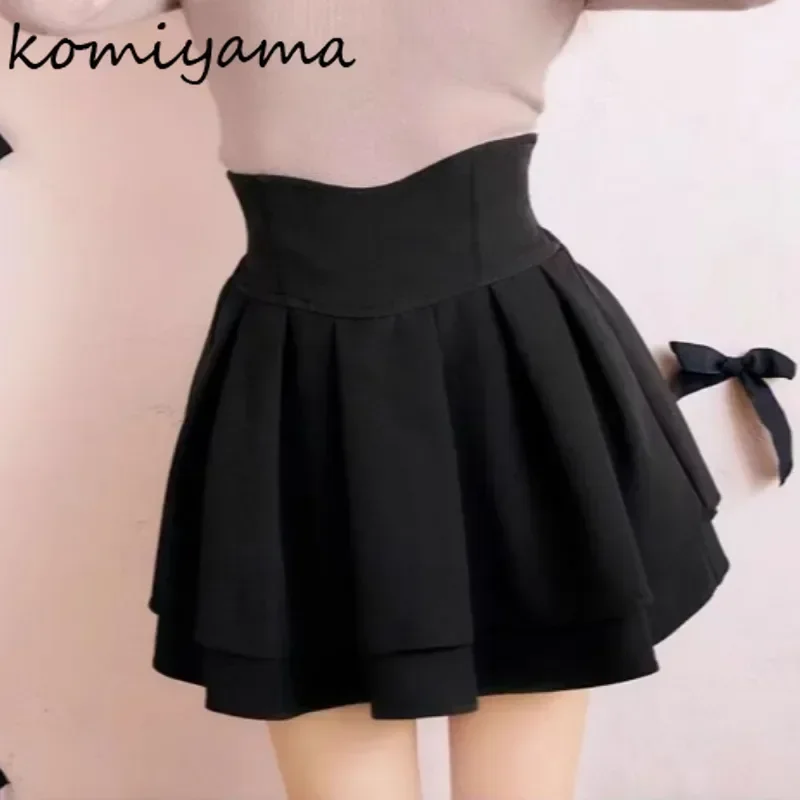 

Japanese Pleated Women 2024 Faldas Skirts High Waist Mini A-line Skirt Sweet Fresh Ropa Mujer Autumn New All-match Falda