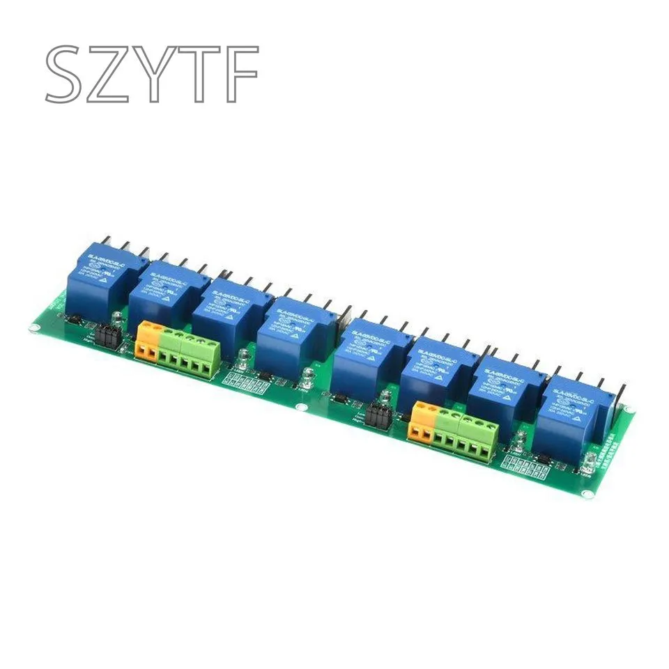 1 2 4 8 Channel Relay Module 30A With Optocoupler Isolation 5V 12V 24V Supports High And low Triger Trigger 