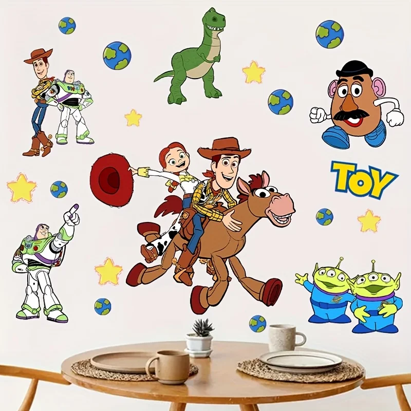 1 ملصق حائط من ديزني توي ستوري، ديكور نافذة، ديكور منزلي، ديكور منزلي فريد وملفت للنظر، هدية مثالية