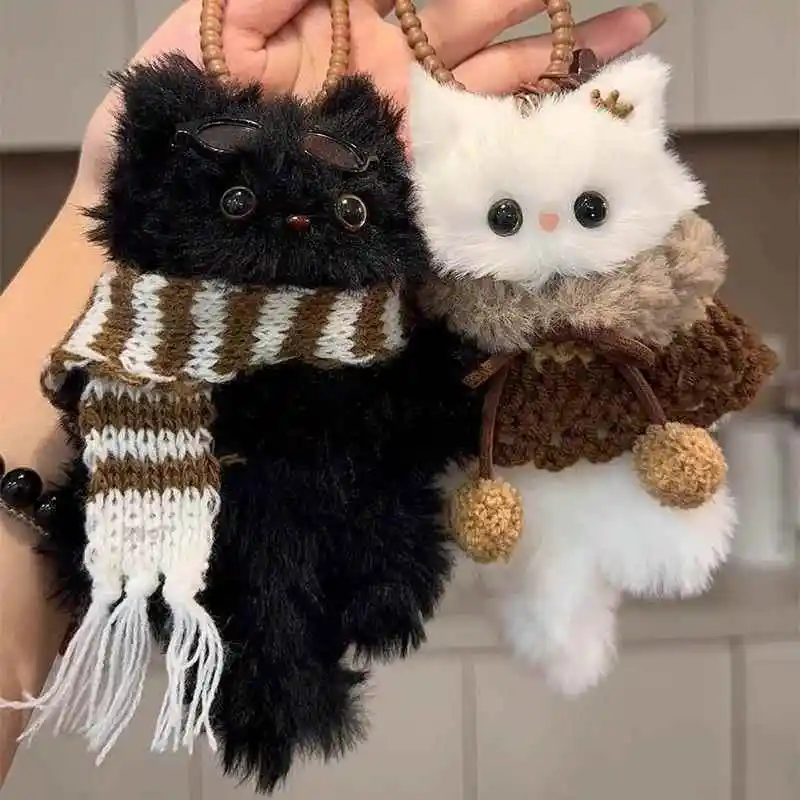 

Handmade Plush Keychain Mobile Phone Chain Cute Cartoon Backpack Decoration Student Bag Accessory Universal Gender EVA Ma...
