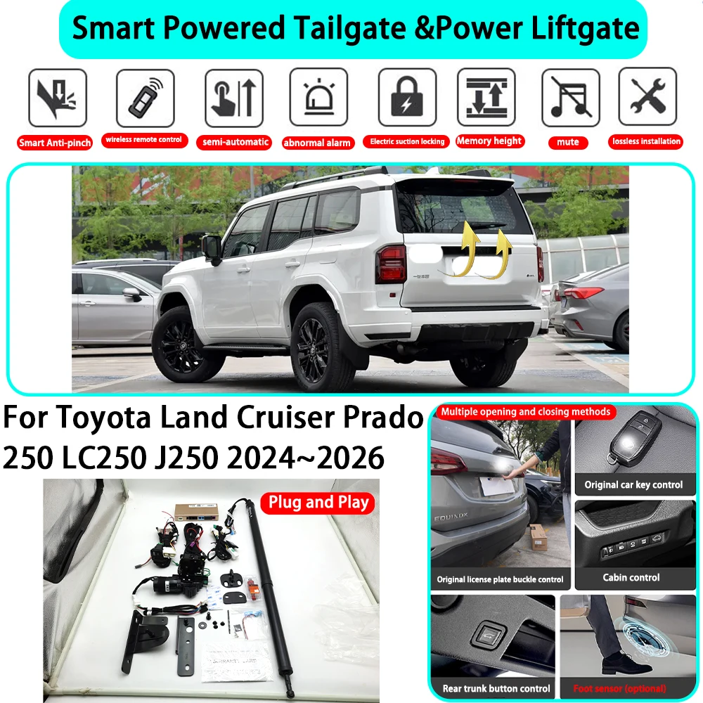 

for Toyota Land Cruiser Prado 250 LC250 J250 2024~2026 OEM Smart Automatic Powered Tailgate Electric Power Tailgate Lift Kit