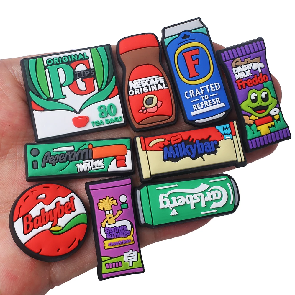 19pcs/set Wine and snacks Series ​for Shoe Charms Accessories for Classic Clog Shoe Decoration Kids Gifts