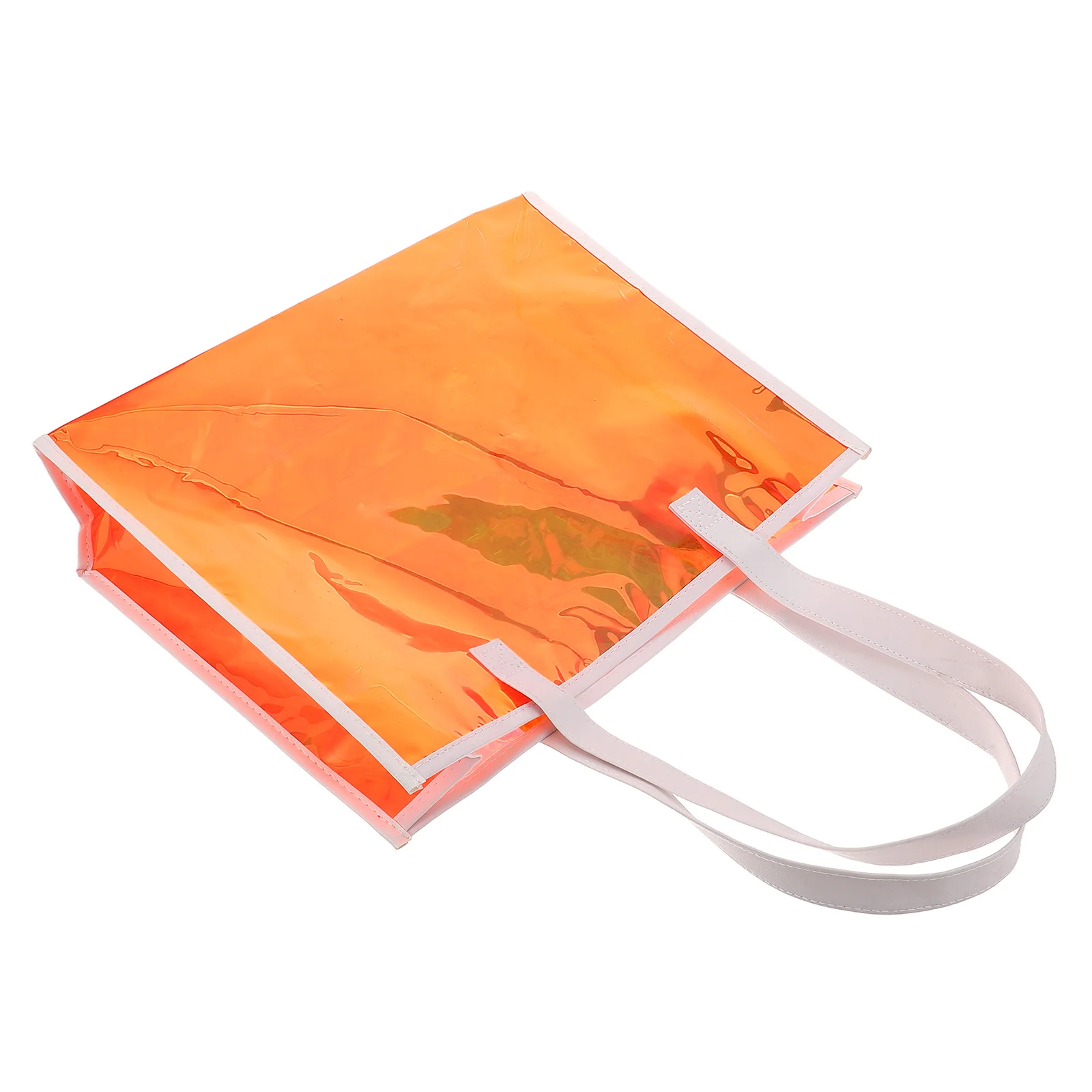 

Transparent Handbag Holographic Tote Clear PVC Jelly Tote PVC Shoulder Party Favor Bags Merchandise Bag Travel Bag