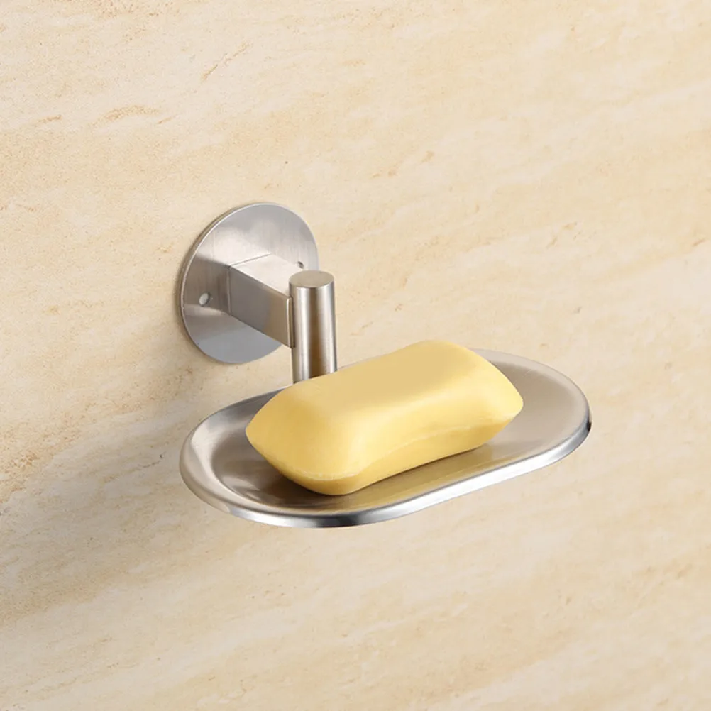 

Настенная подставка для мыла из нержавеющей стали 304, держатель для губки, декоративный органайзер для ванной комнаты, легко устанавливается без сверления