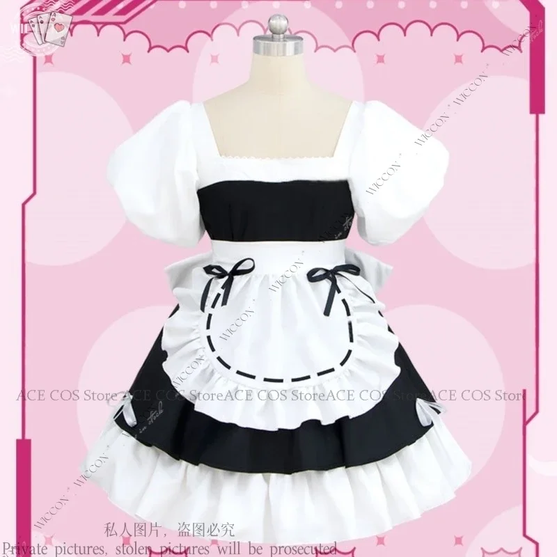 Anime ALIEN STAGE Sua Gallery Cosplay Lolita Dress Maid Uniform Cosplay Costume Wig Halloween Cute Woman Role Play Daily Outfit