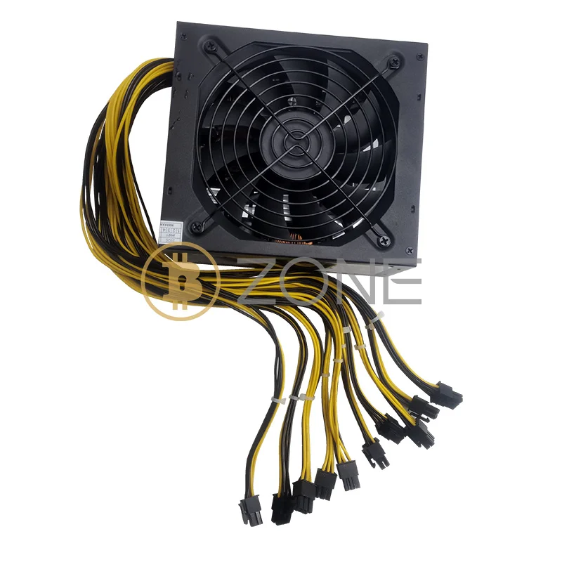 12v 6pin Power Supply 1600W 1800W 2000W Bitcoin Mining PSU PC Power Supply  Computer Mining Power Supply