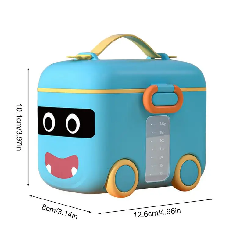 Milk Powder Formula Box Formula Container To Go Portable Dispenser Car Shape Formula Container To Go For Sugar Cocoa Powder