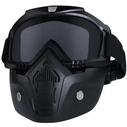 Motorcycle JET Helmet Goggles Mask Skull Moto Face Mask WindProof Motorbike Racing Helmet Goggles Dirt Bike Ski Glasses