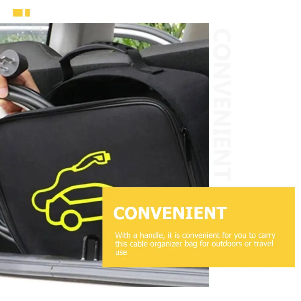 

Multifunctional Ev Cable Organizer Bag Reusable Waterproof Car Cord Case Portable Power Cable Storage Holder Travel