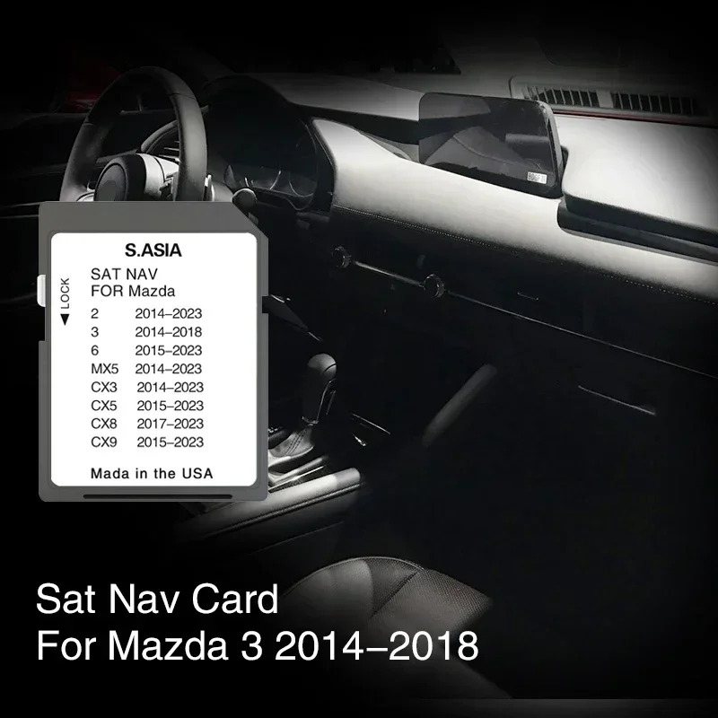 

for Mazda 3 from 2014 2015 2016 2017 2018 Navigation Card Sat Nav Cover South Asia Cover Philippines